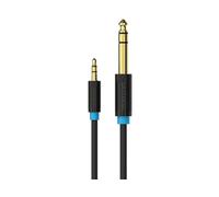 Cavo Stereo Vention BABBI Jack 6.5mm Maschio - Jack 3.5mm Maschio 3m Nero