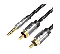 Cavo Hi-Fi Vention BCFBF da 3,5 mm a 2x RCA, nero, 1 m