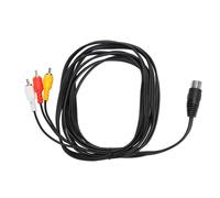 Cavo audio-video RCA di alta qualità, cavo di compatibilità Sega Genesis con connettori nichelati per la connessione al televisore, buon suono,