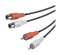 Vivanco VVA2RCA25MF cavo audio 2,5 m 2 x RCA Nero