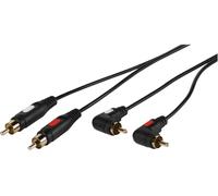Vivanco VVACAB2RCAMM9015 cavo audio 1,5 m 2 x RCA Nero
