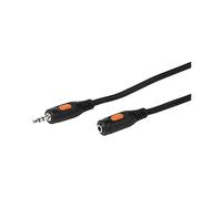 Vivanco VVAJACKMF100K cavo audio 10 m 3.5mm TRS Nero