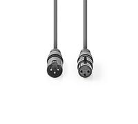 CAVO AUDIO XLR MASCHIO - FEMMINA 15MT. GRIGIO