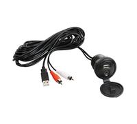 Cavo ausiliare USB-AUX con frontalino stagno - 1 PZ Osculati - 29.530.08