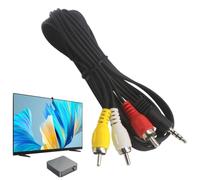 Cavo Ausiliario 3,5 Mm Maschio - Adattatore Cavo di Uscita Audio Multiuso Di Alta Qualità | Cavo Audio Riutilizzabile Per Computer, Televisori, Altoparlanti, Videocamere Digitali