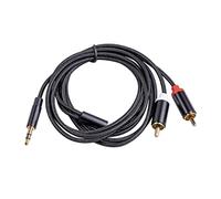 Cavo ausiliario RCA a 3,5 mm per amplificatori teatrali, cuffie RCA a AUX, 1,8 m