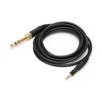 Cavo AUX a spirale di ricambio per cuffie, connettore placcato oro, cavo audio professionale da studio con design Twist Lock compatibile con il