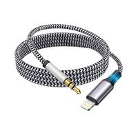 Cavo Aux certificato Apple MFI per iPhone, Lightning su cavo audio jack da 3,5 mm compatible pour iPhone 14, 13, 12, 11, XS, X, 8, 7, 6 5, Webcam