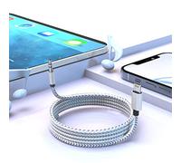 Cavo Aux Da Lightning a 3,5 mm 1M [Certificato Apple MFi] Cavo Aux Per iPhone Per Altoparlante/Jack Aux Lightning Compatibile Con iPhone 14/14 mini/14 Pro/14 Pro Max/13/13 Pro/12/11/X/XR - Grigio