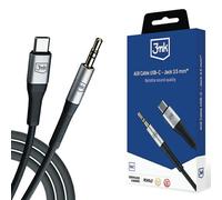 3mk Cavo da USB-C a jack 3,5 mm alluminio robusto suono nitido 1 metro, Nero