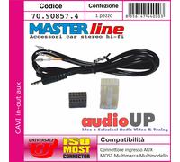 CAVO AUX-IN PIN JACK BMW X3 WITH AUX FUNCTION ACTIVE ON RADIO ONLY.