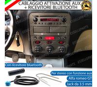 CAVO AUX + KIT SMONTAGGIO + BLUETOOTH STEREO ALFA ROMEO GT RETROFIT MP3
