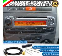 CAVO AUX + KIT SMONTAGGIO STEREO FIAT GRANDE PUNTO 1,5 METRI RETROFIT BLUETOOTH