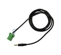 Cavo AUX per auto da 3,5 mm per Honda, adattatore interfaccia audio a 6 pin da 150 cm con presa AUX maschio da 3,5 mm per estensione audio radio CD, cablaggio audio da 12 V per uso in auto