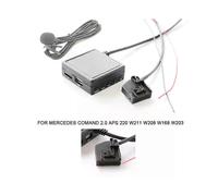 Cavo AUX per auto, microfono, supporta U Disk, adattatore per chiamate vivavoce Bluetooth per Mercedes