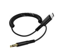 Cavo AUX Samsung a spirale per Samsung Galaxy A36 5G/A16/A56/A26/S25 Edge/S25 Ultra/S24/S23/Z Fold 7/Flip 2,1 m, USB C a jack audio da 3,5 mm, adattatore per cuffie stereo AUX per iPhone 16 15, Pixel