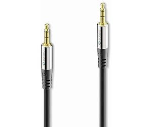 cavo aux sonero® Premium da 1 m, cavo jack audio da 3,5 mm, adatto per iPhone, iPad, smartphone, tablet PC, automobili e altri dispositivi stereo, nero