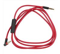 Cavo Aux sostitutivo per cuffie Beats con jack da 3,5 mm per Solo/Solo HD/Mixr/Solo2/Solo3/Studio, nero e rosso