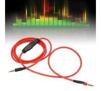 Cavo Aux stereo staccabile, controllo del volume per HyperX Cloud Alpha, design con prolunga e spina in metallo, riduce le interferenze magn