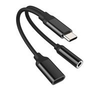 Cavo Aux USB C Adattatore 3,5 Jack Cuffie per iPhone15 Type C Caricatore Auricolari Sdoppiatore Compatibile con Samsung per Apple Pro Max Plus per iPad Pro Air Mini Type-C Ricarica Rapida Porta Cavi