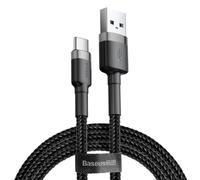 Cavo Baseus Cafule USB - A a USB - C QC 3.0, 3A - 1 m - Nero / Grigio