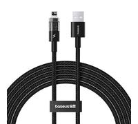 Cavo Baseus Gem USB A Lightning 2 m 2.4A Nylon Nero Ricarica Rapida