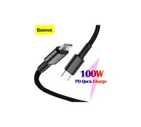 Cavo Baseus100W da USB Type C a USB C PD per ricarica rapida, nero.