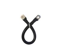 Cavo batteria 0AWG 50mm ² 20-200CM con terminale in rame placcato stagno in silicone morbido, adatto for energia solare inverter automobilistico(0AWG BLACK,80CM_M10 - M10)