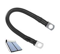 Cavo batteria 2 GAUGE - Diametro rame spessore diametro filo | Power Invertal for Marine Car Solar Systems Marine Battery Collegamento del filo con terminale anello, design di sicurezza con terminale