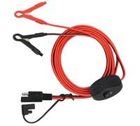 Cavo batteria con pulsante - filo del connettore SAE pesante, cavo di ricarica a 2 pin | Adattatore SAE, adattatore a disconnessione rapida a resistenza alle intemperie, linea di alimentazione sicura