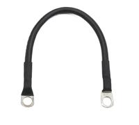 Cavo batteria da 10/20/50/100 cm, 8, 6, 4 AWG, filo di rame puro con terminale SC in rame stagnato M8 (1 pezzo x nero, 30 cm, 6 AWG)
