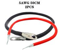 Cavo batteria multiuso 2 pezzi 50 cm 12V per connessioni parallele o in serie