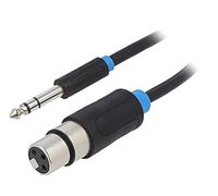 Cavo BBEBI jack 65 mm spina 3 metriRivestimento: nichelato nero VENTION