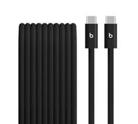 Cavo Beats intrecciato da 240 W, da USB-C a USB-C, per ricarica rapida, resistente e antigroviglio, compatibile con dispositivi Apple e Android (3 m) - Nero nucleare
