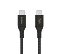 BELKIN - Câble tressé USB-C vers USB-C 240W, 1m noir