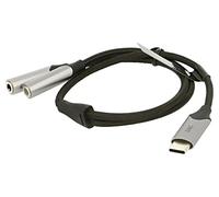 Cavo BGPHY Jack 3,5 mm femmina x2, connettore USB C nichelato 0,3 m VENTION