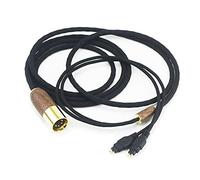 Cavo bilanciato XLR a 4 pin da 2 m, cavo audio di ricambio compatibile con cuffie Sennheiser HD650, HD58X, HD600, HD580, HD660S, HD660S2, HD6XX, 7N OCC, cavo placcato argento e rame con guscio in