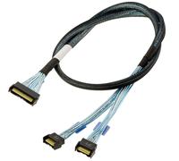 Cavo breakout MCIO 8i 74P verso 2x MCIO 4i 38P SFF-TA-1016 PCIe Gen5 75cm