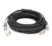 Cavo breakout universale in fibra ottica dotato di terminali, Multimode OM4, 8 fibre, LC/UPC - LC/UPC 30 mt. Colore nero - Nouvo
