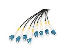 DIGITUS DK-2A338U100BK-BBB - Cavo In Fibra Ottica OS2 - 100 m - da LC (UPC) a LC (UPC) - Cavo Di Breakout A 8 Fibre - 1/10 Gbit/s - Monomodale SM - Fibra: G.657.A1 9/125 µ - Nero (Black)