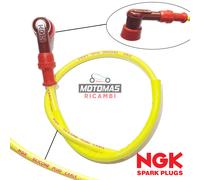 CAVO CANDELA NGK IN SILICONE CON PIPETTA PER MOTO SCOOTER QUAD PIT BIKE RACING