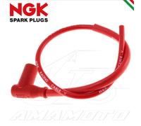 CAVO CANDELA NGK RACING CR2 SILICONE ROSSO CON PIPETTA MOTO SCOOTER UNIVERSALE