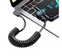 Cavo Caricabatteria Per Auto A - TPU Retrattile Di Tipo C, Ricarica Rapida Luminosa 1 M 3,28 Piedi, 1,5 M 4,92 Piedi | Cavo Per Rimorchio Per, Pick-up Berlina, Famiglia Uomo Donna Figli