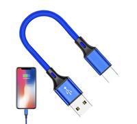 Cavo Caricatore di tipo C - Cavo intrecciato in nylon compatto, collegamento telefonico da 25 cmsturdy | Filo di sincronizzazione ad alta velocità, connettore da 25 cm portatili durature di lunga