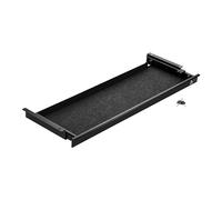 CAVO Cassetto portadocumenti in acciaio 850 mm nero chiudibile a chiave con ingresso cavi Cassetto sottopiano per scrivanie