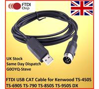 Cavo CAT USB FTDI Per Kenwood TS-450S TS-690S TS-790 TS-850S TS-950S DX