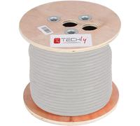 Cavo Cat6A S/FTP 305m Rame Rigido AWG23 Grigio - Techly Professional ITP-C6AF-305-RIS