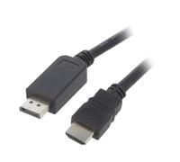 Cavo CC-DP-HDMI-5M DisplayPort 1.1HDMI 2.0 5m nero Iso.-Mat. esterno: PVC GEMB