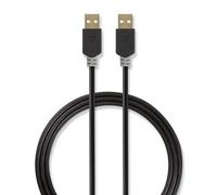 CAVO CELLULARE USB NEDIS CCBP60000AT20 USB-A MASCHIO USB-A MASCHIO 2.00 METRI COLORE ANTRACITE