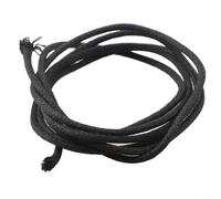 Cavo Chitarra Vintage 1M Cotone per cerato Cavo Chitarra Vintage(Black) | Rame per intrecciato pre-stagnato, per facile saldatura, affidabile, isolamento nero, 1 metro lunghezza